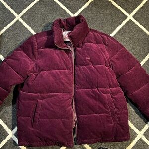 Levi corduroy puffer winter jacket